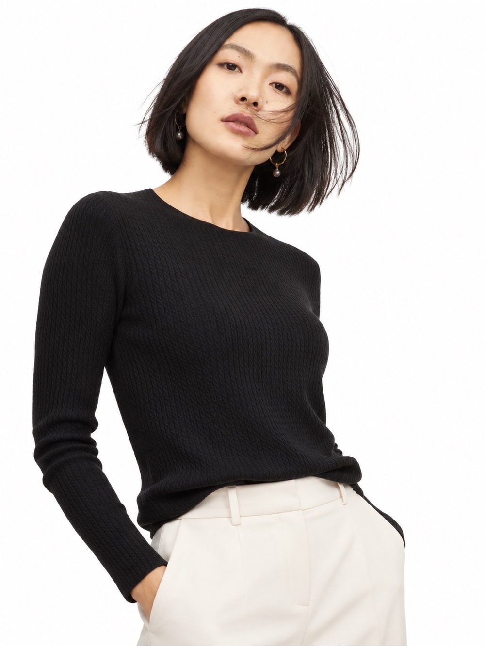MM Lafleur The Loraine Top - Geo Micro Knit
